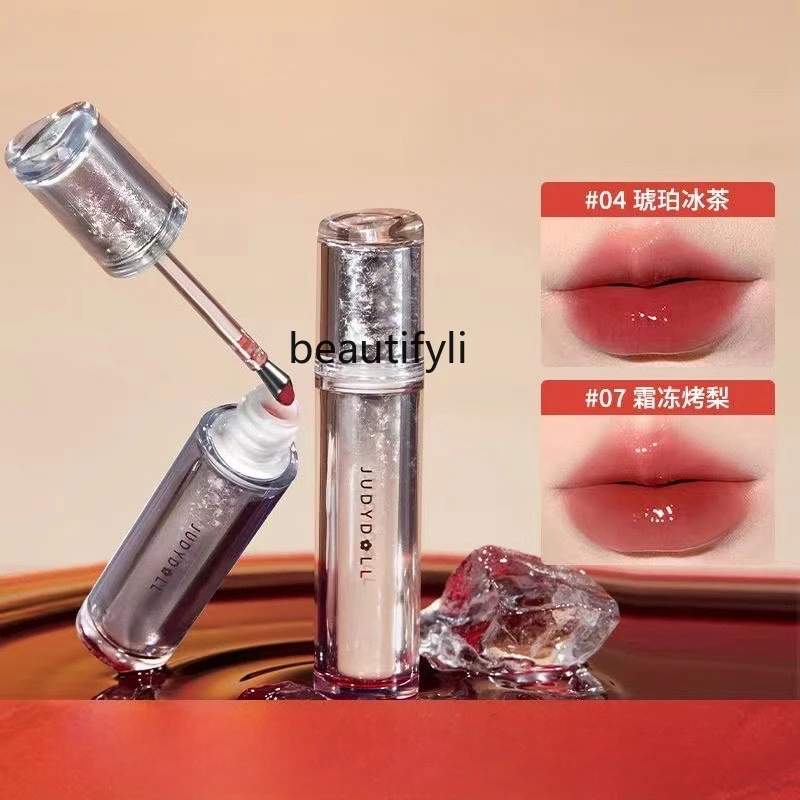 

[New] Mirror Water Light Lip Dew Lip Lacquer Lip Gloss No Stain on Cup Does Not Fade