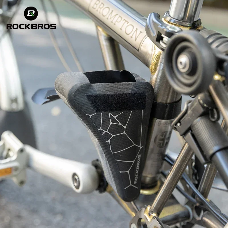 Sacoche De Cadre Vélo Pliable ROCKBROS - Imperméable, Mini Triangle Pour Brompton