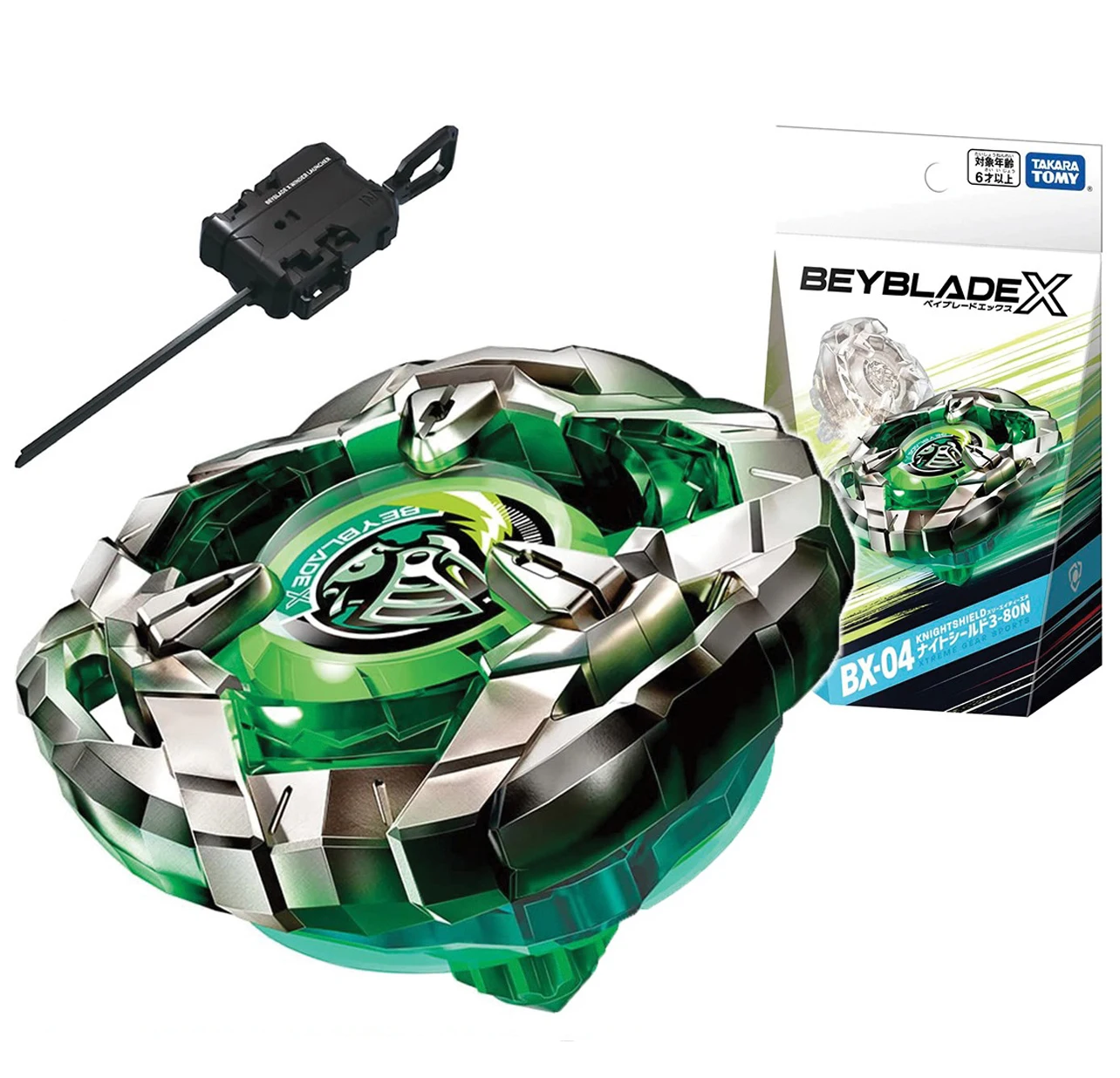 Takara Tomy Beyblade X Starter BX-04 Knight Shield 3-80N, Yasuee US