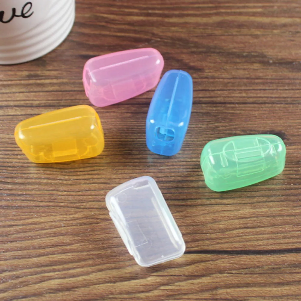 10Pcs Toothbrush Head Protector Portable Toothbrush Set Travel Wash Box