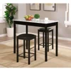 Artificial Marble Kitchen Table and Chair Set for 2 People with 1 Bar Table and 2 Stools, Suitable for Apartments, Restaurants 1