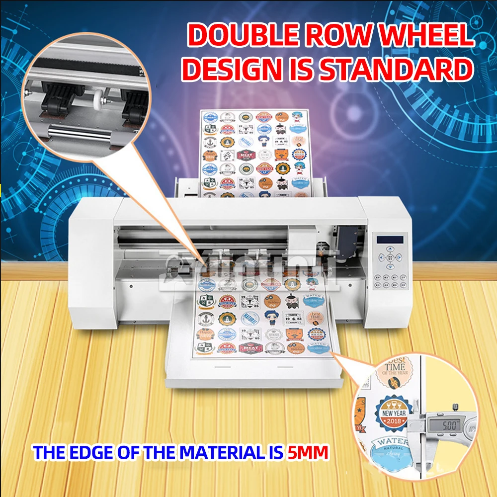 

A3/A4 Electric Label Die Cutting Machine Automatic Paper Feeding Self-Adhesive Label Machine 350mm width CDR output