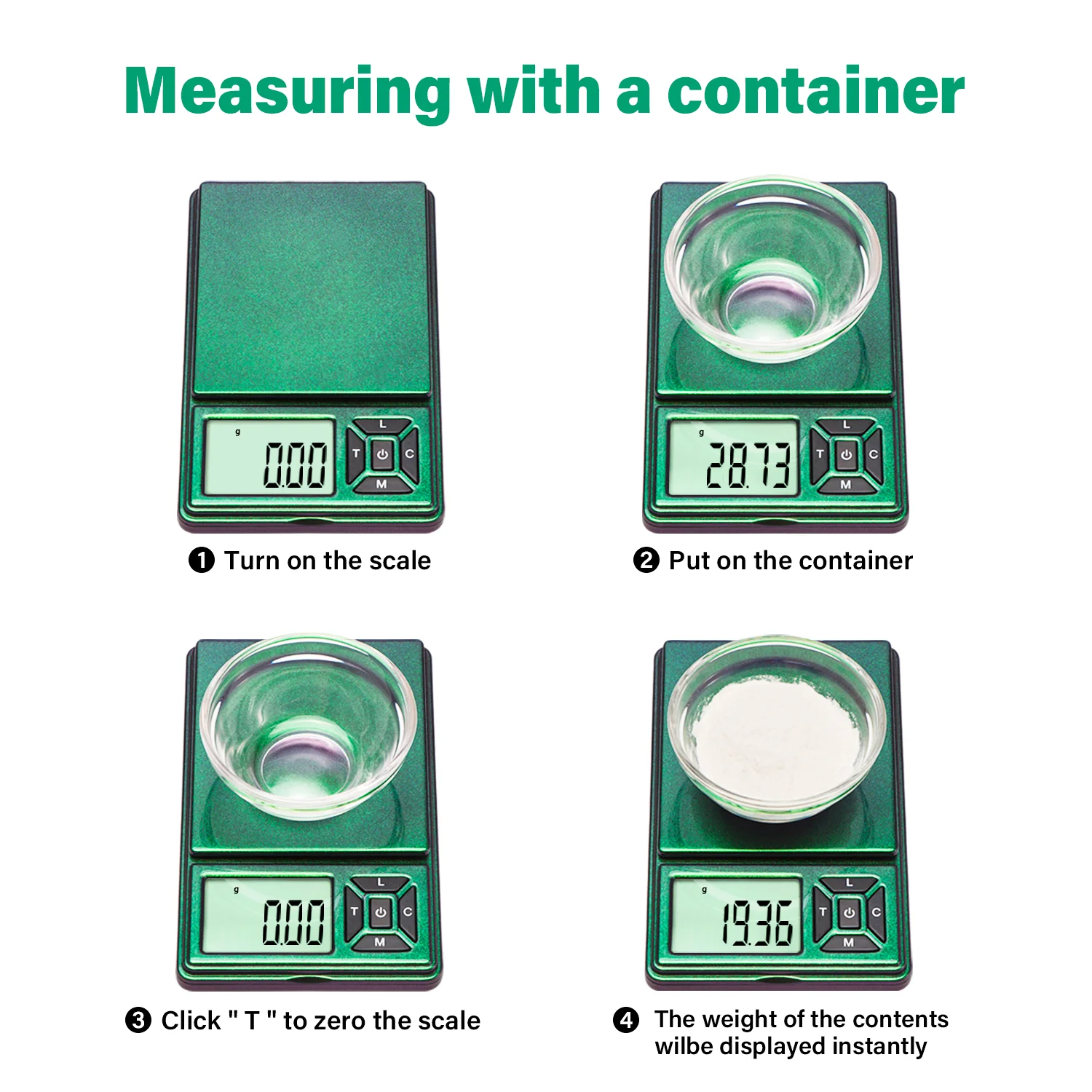 Digital Pocket Gram Scale 300g x 0.01g Accuracy， Small Mini High Precision Scale Digital Weight Grams and Oz for Jewelry
