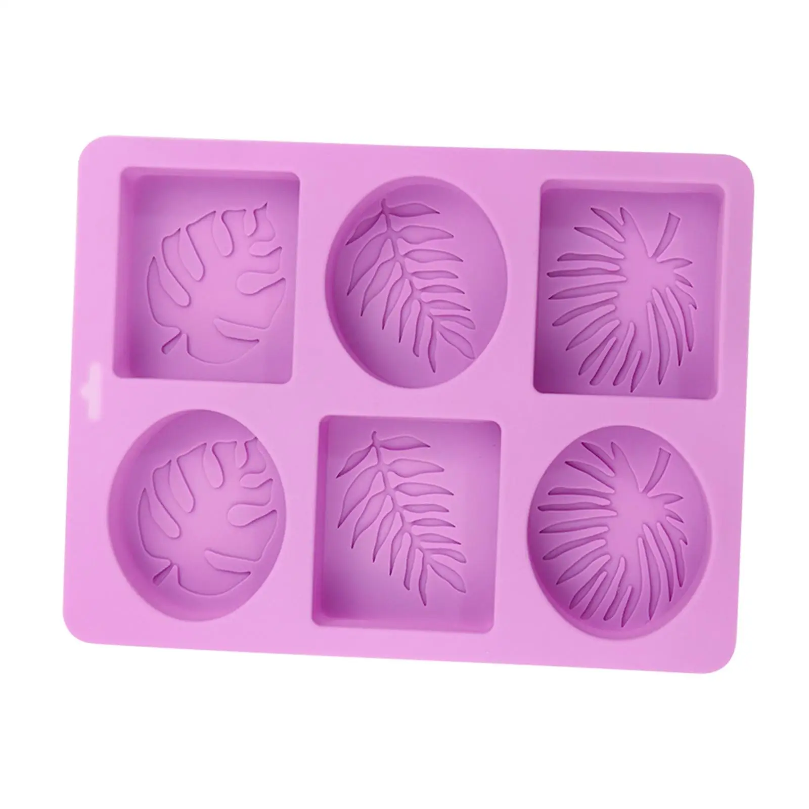 5PCS Semi-oval SOAP Mould Silicone Cake Mold Craft DIY Clay Flexible Soap Mold 