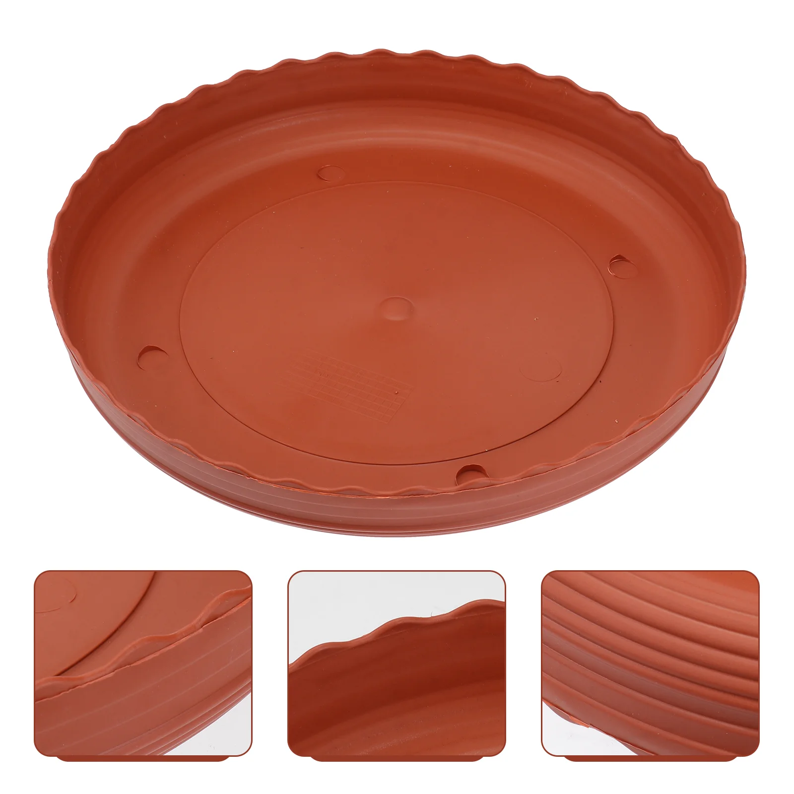 

5pcs Movable Plant Pot Tray Round Resin Flowerpot Cork Base Drip Tray Garden Balcony Tool for Succulent Flower Pot (2 or 3