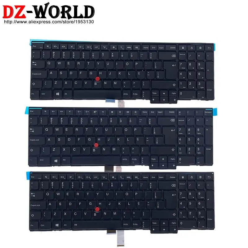 

BR Brazilian Backlit Keyboard for Lenovo Thinkpad T540p T550 T560 W540 W541 W550s P50s L540 L560 E531 E540 Laptop 04Y2352