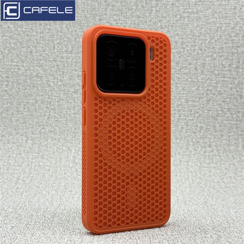 Für Xiaomi 15 14 13 13T Pro Fall Waben Wärmeableitung Atmungsaktive Magnetische Zurück Abdeckung Für Xiaomi Mi 15 shell – Detail 3