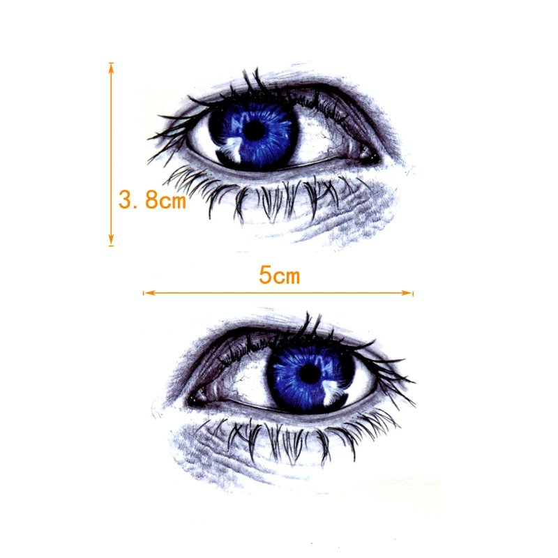 7 Stile Augen- und Himmel-Motive Wasserfeste Temporäre Tattoos für Männer, Glitzer-Tattoo-Ärmel, Körperkunst, Henna-Tattoo-Aufkleber – Detail 6