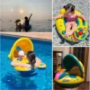 Baby Seat Swimming Seat Boat Explosion with Armrest Thickened Kids Accessories Removable Sunshade Floating Ring Baby Toy 1-6Y 4
