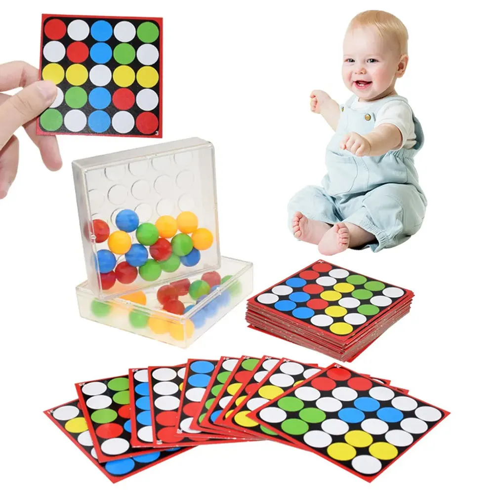 Montessori Flexible Finger Board Finger Rolling Ball Palm Treasure Board Rolling Game Puzzle Toy Flexible Tabletop puzzle toys