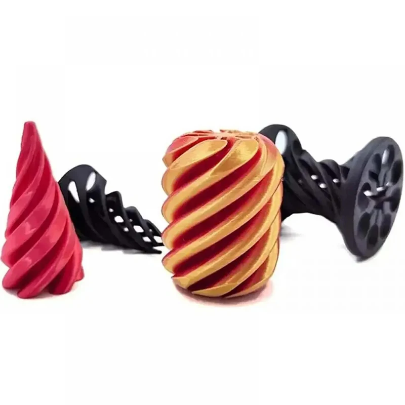Impossible Pyramid Passthrough Sculpture 3d Printed 2024 Helix Screw Fidget Toy Spiral Cone Decompression Decorative Ornaments 5