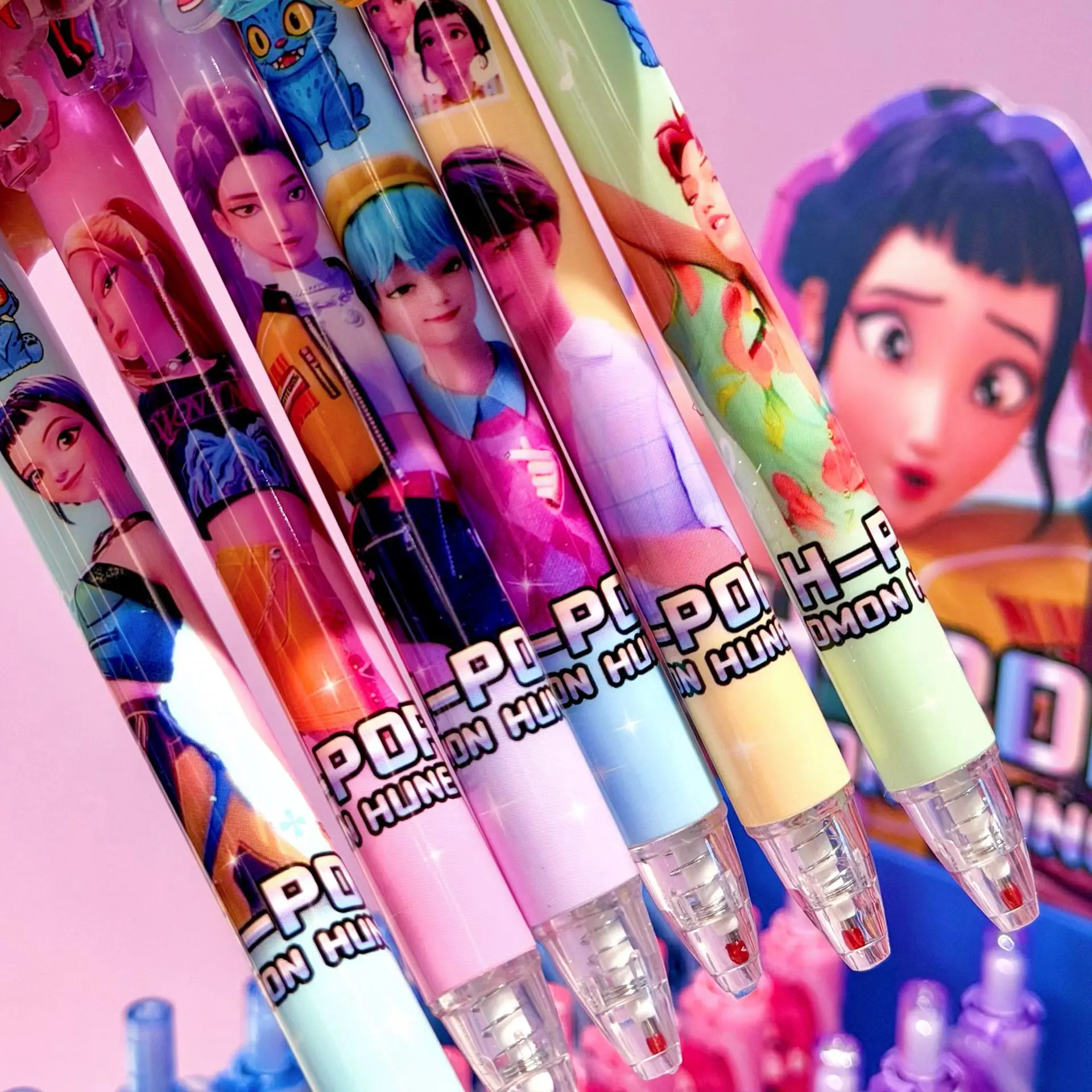 Set di 6/12/18 Penne Gel Anime Hunter Rumi Mira Zoey Saja - immagine 6