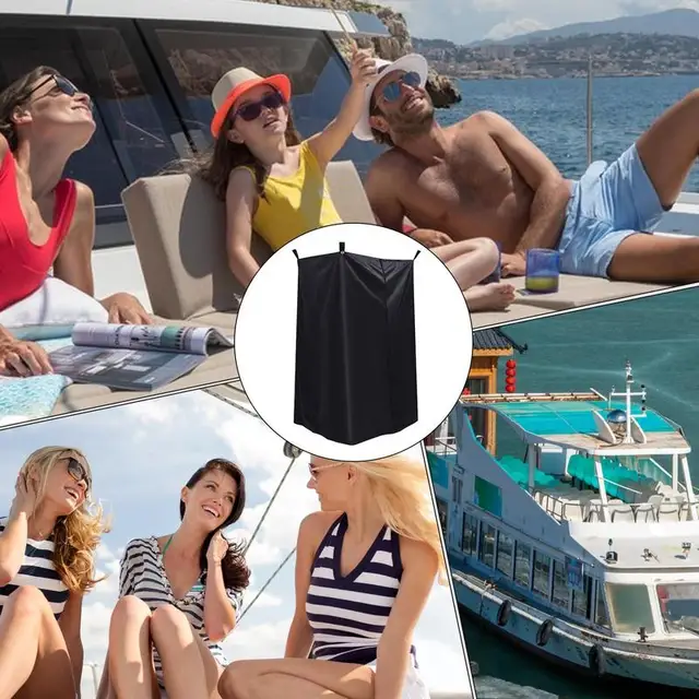 Portable Fitting Room Privacy Tent For Changing Waterproof Foldable Dressing Room For Backyard Beach Travel Boat 4
