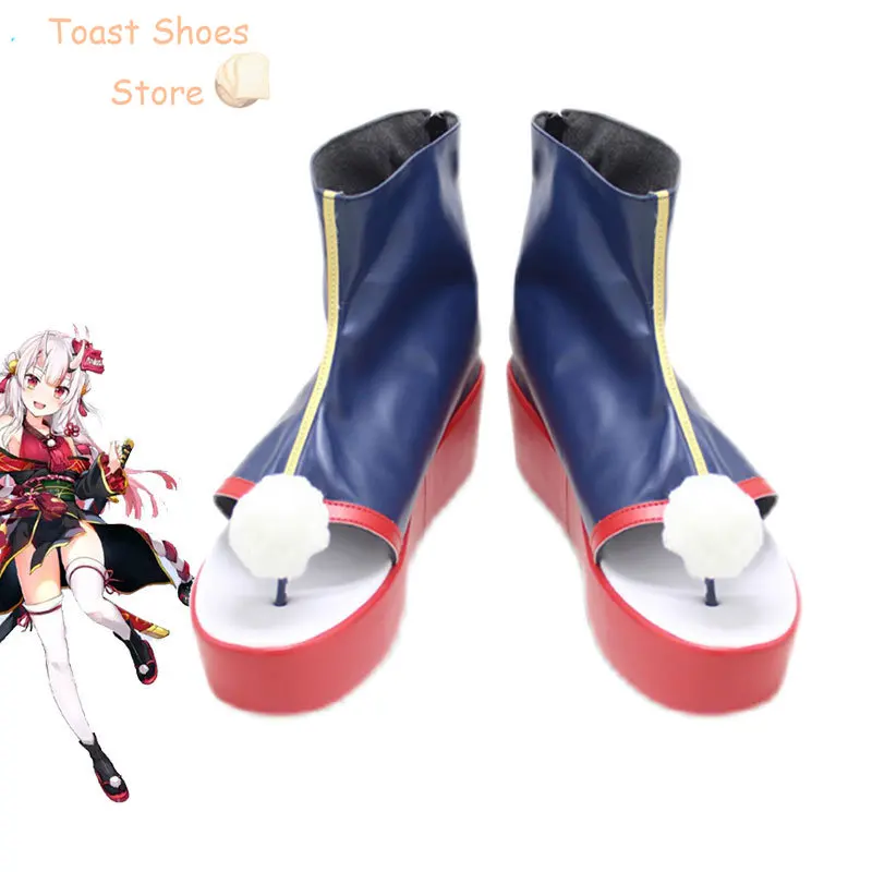 

Nakiri костюм аяме для косплея Shoes, Хэллоуин, искусственная кожа, обувь Vtuber, реквизит для косплея, реквизит для костюма