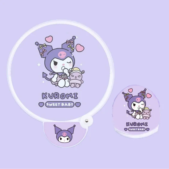 Ventaglio Pieghevole Ispirato a My Melody, Personaggio Anime Kawaii, Ventaglio Portatile per Feste, Matrimoni, Cerimonie, Regalo, Vendita all'Ingrosso