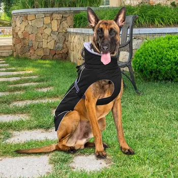 Dog Winter Coat Reflective Warm Dog Jacket For Puppy Clothes Soft And Warm Dog Cold Weather Coats For Winter Pets Dog Clothes 3