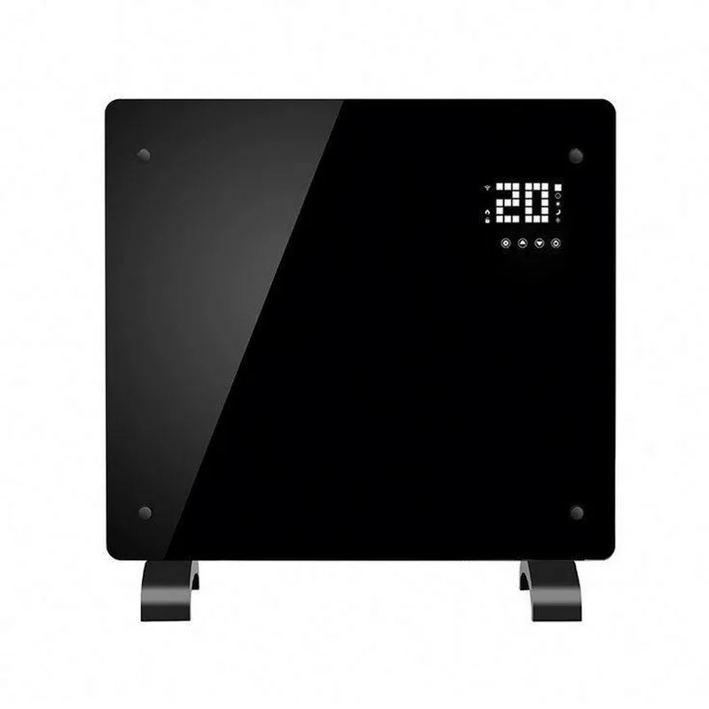 Fast heating 1000w/1500w/2000w stand or wall glass home convector infrared electric  black glass panel heater - AliExpress