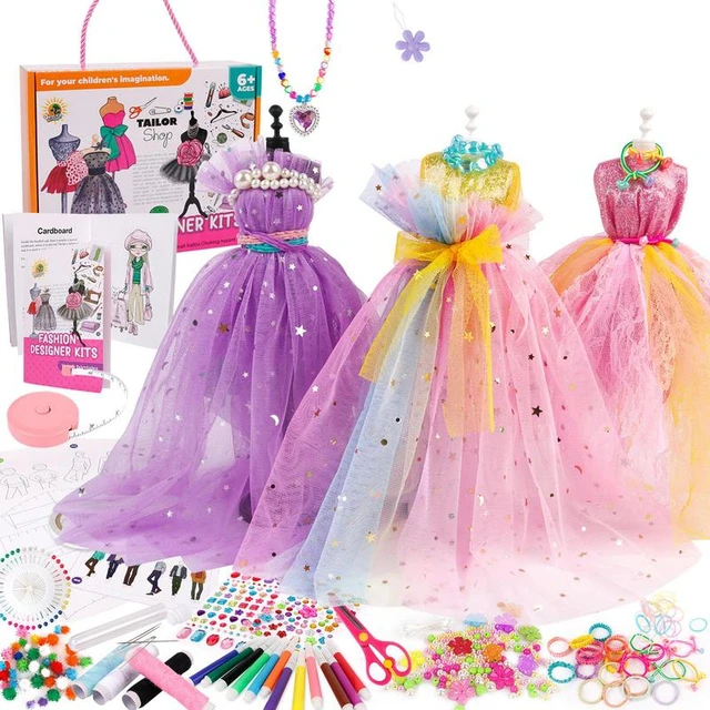 Fashion Design Kit For Girls Basic Reusable Kit For Creativity SewingDIY  Arts Learning Crafts Create Fashion Looks For Children - AliExpress