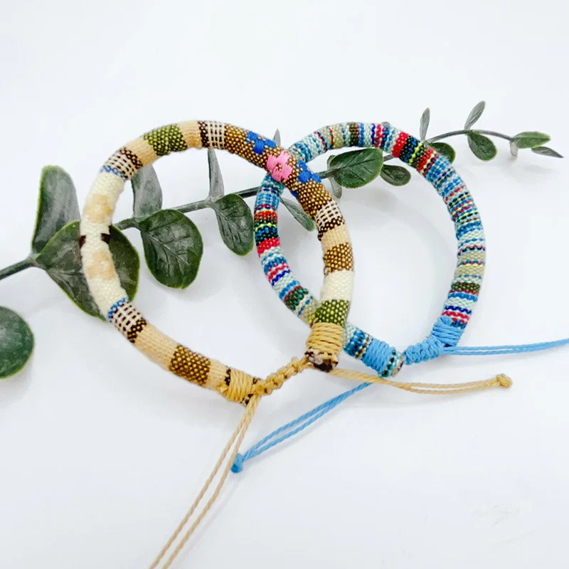 12-teiliges Set Bohemian Verstellbares Armband Unisex Ethno-Stil Geeignet für Reisegeschenke und Andere Anlässe – Detail 6