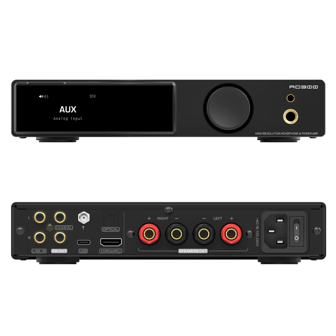 SMSL AO300 PRO DAC-Verstärker | CS43131 USB/Coax/Opt/HDMI