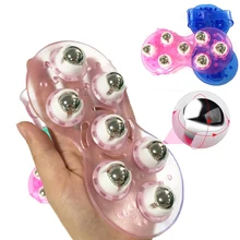 

Roller Ball Body Massage Glove Anti-Cellulite Muscle Pain Relief Relax Massager for Neck Back Shoulder Buttocks Face Lift Tools