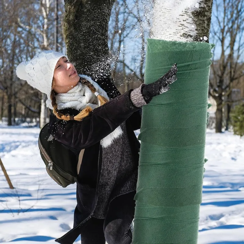 Thickened Tree Wrapping Cloth - Cold-Proof Sun Protection Fabric Garden Greening Winter Plant Frost Prevention Outdoor Tree Care