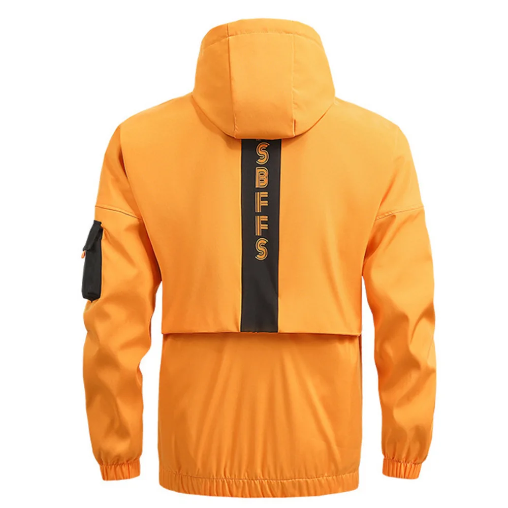 Men's new plus size trendy casual loose functional work clothes spring and autumn baseball jacket_voghion.com