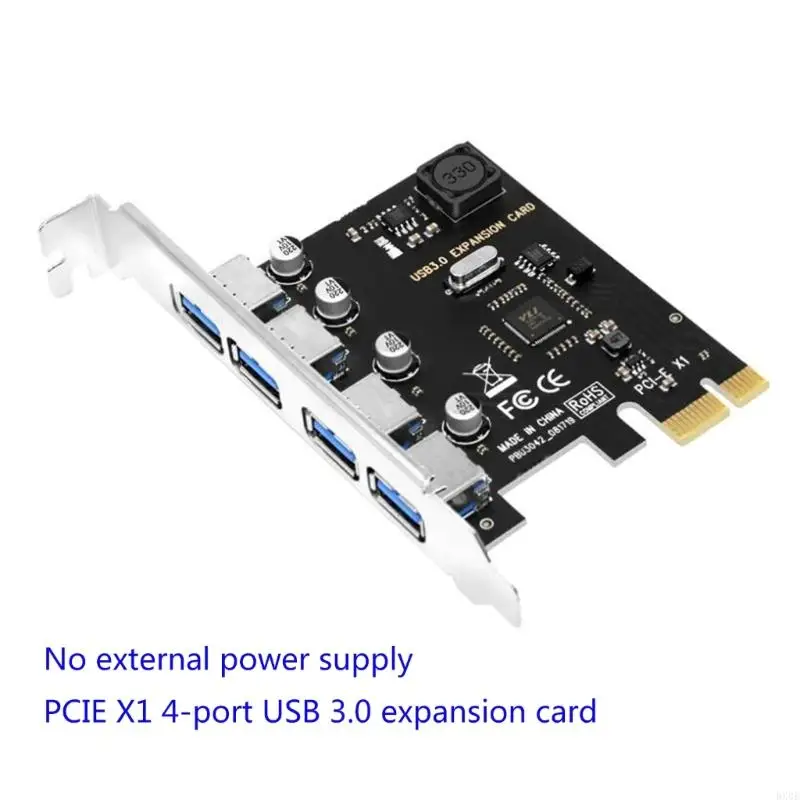 BX0E PCIE to USB 4 ��Ʈ PCIEXPRESS ����� ī�� PCIE3.0 ����ũž ��ǻ�� �� Ȯ�� ������ �ͽ��ٴ� ����