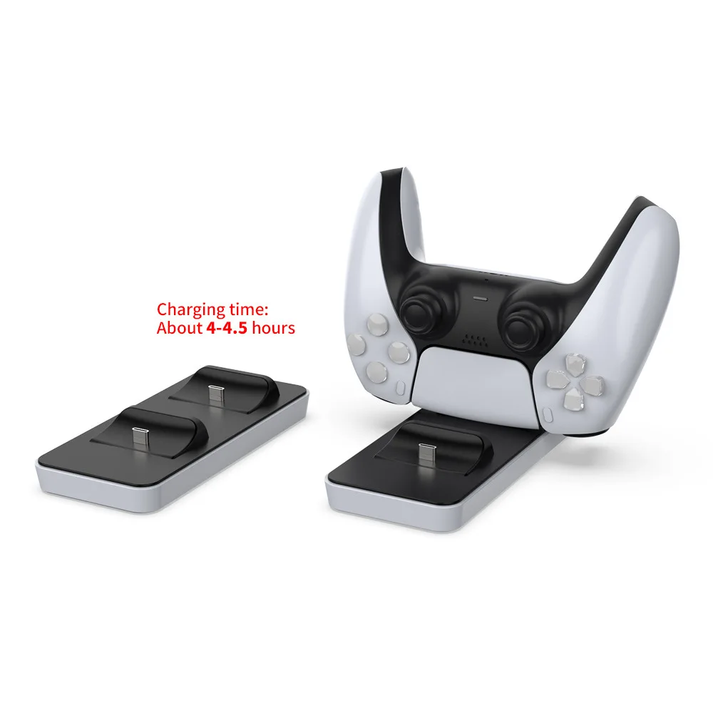 DOBE TP5-0591 Dual Controller Charger Holder Stand Type-C Fast Charging Dock Station with Charging Cable for Wireless Gamepad