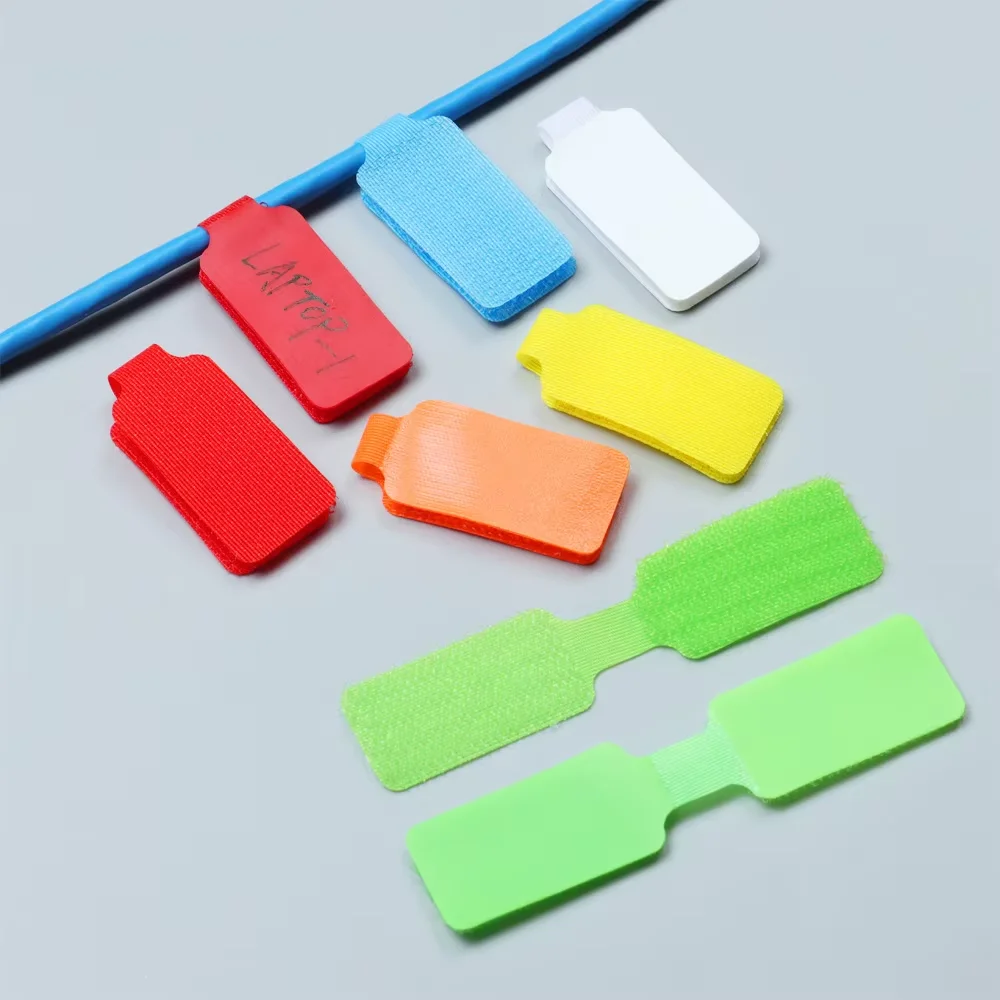 50/100pcs Reusable Waterproof Cable Labels, Color-Coded Cord Organizer Straps for Data Charger Cables, Home Office Travel 2