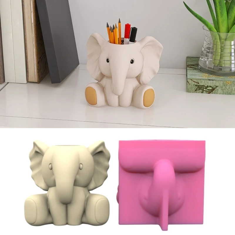

Silicone Mold Succulent Flower Pots Molds Elephant Mold for DIY Lovers