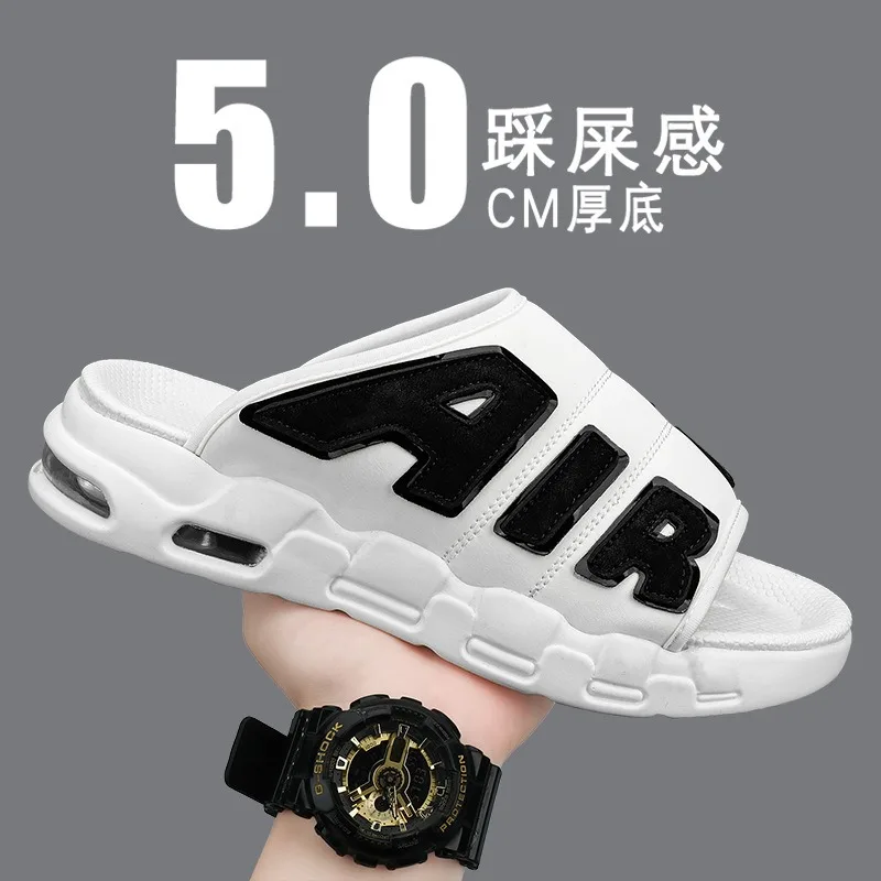 รูปสินค้า รองเท้าแตะชาย 2025 แฟชั่น Air Cushion ชายหาด ทนลื่น