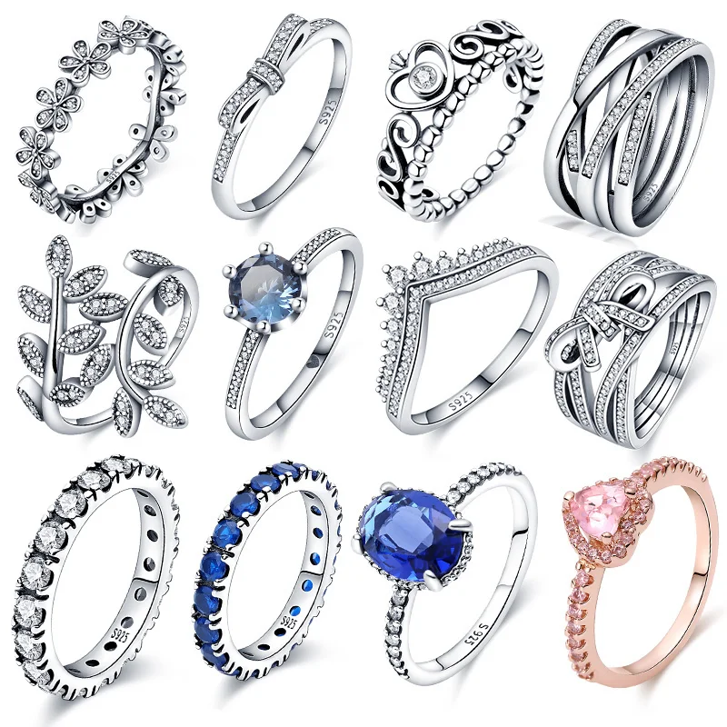 925 Sterling Silver Rings For Women Brilliant Polished Line Ring Making Jewelry Gift Party Engagement CMR043 silver ring,silver rings
