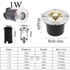Waterproof Led Light Garden Underground Lamps 3W 5W 7W 9W IP67 Outdoor Buried Path Spot Recessed Ground Lighting AC85-265V DC12V 2