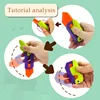 3D Carrot Gravity Knife Fidget Toys Children Decompression Push Card Small Toy 3D Printing Plastic Carrot Knife Dropshipping 4