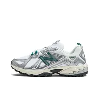 New Balance 610T Chaussures de sport décontractées à tige basse et amorti doux pour hommes et femmes, argenté-blanc ML610TAE 5
