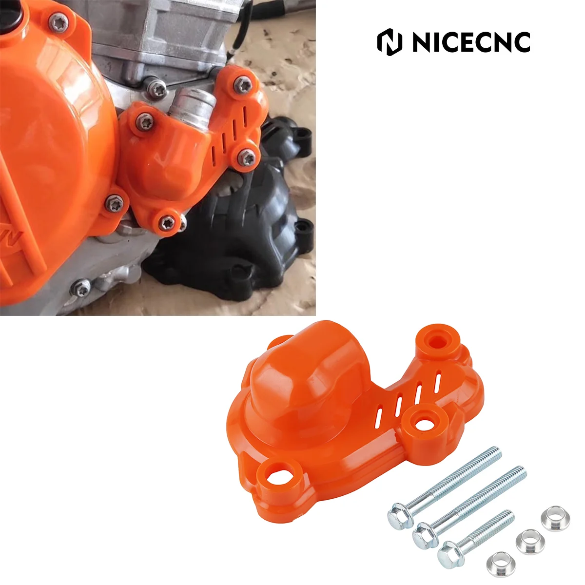 

Motocross Water Pump Cover Protector PA6 Plastic For KTM 250/350 EXC-F Sixdays Husqvarna FC FE FX 250/350 2017-2021 Accessories