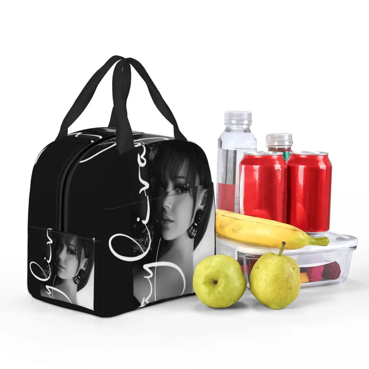 Music Singer Ayliva Insulated Lunch Tote Bag for Women Portable Cooler Thermal Food Lunch Box Kids School Children