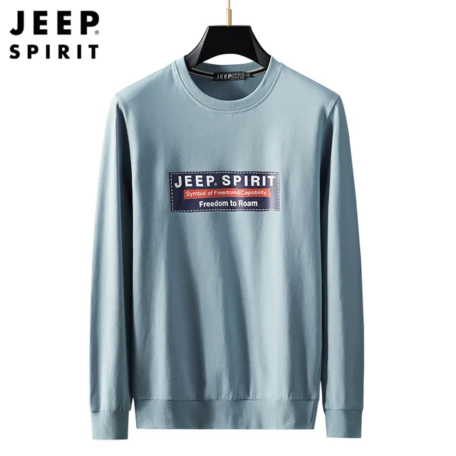 심플하면서도 세련된 JEEP SPIRIT 남성용 스웨터: 캐주얼한 엘레강스, 편안함, 내구성