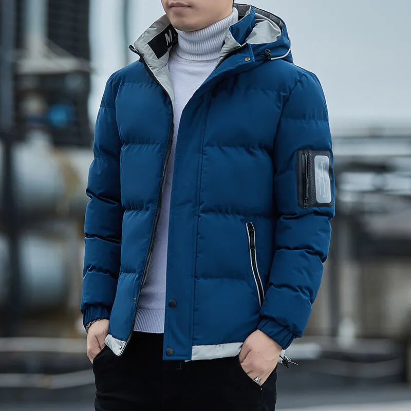 Men's Clothing Winter Jacket 2023 Fashion New Brand Designer Warm Parka Men  Hooded Coat Cotton Padded