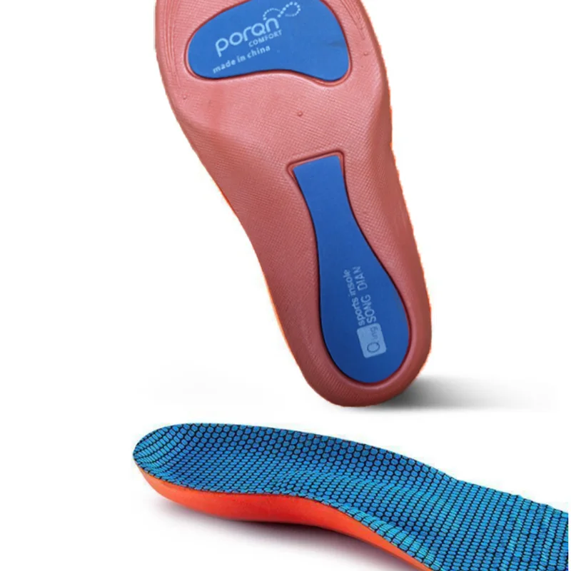 1pair Elasticity Shock Absorption Breathable Running Orthopedic Insoles