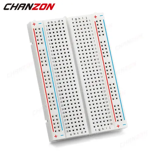 170 / 400 / 830 Tie Points Solderless Breadboard MB-102 BB-801 SYB-170 Prototype Universal PCB Jumper Dupont Test Bread Board - Image 8