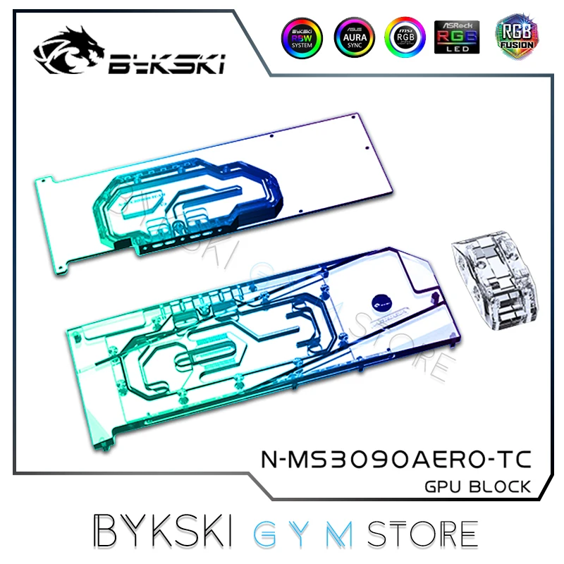 Bykski Gpu Active Backplate Double Side Vram Cooler For Msi Rtx3090