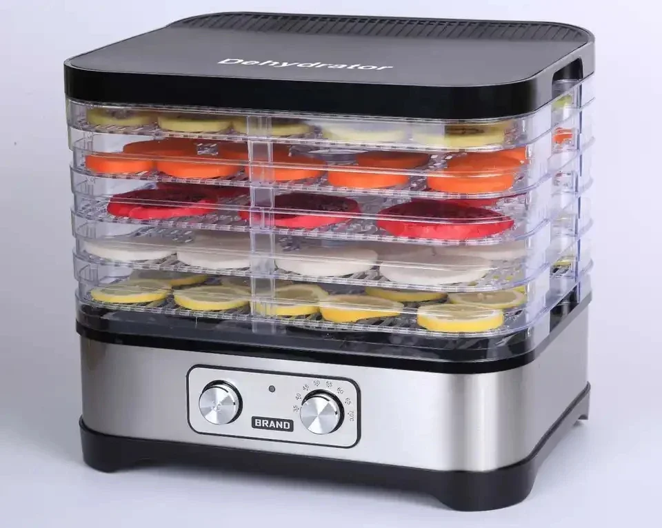 Fruit Vegetable Dehydrator Food Dryer Special Tray Big Space 48 Dial Timer 360 Degree Food Dehydrator