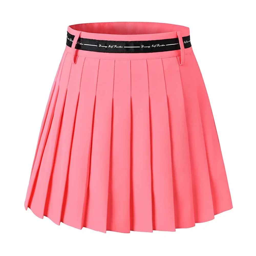 Sports Skirt Golf Tennis Skirts For Women High Waist Double Layer Pleated Skirt Gym Sports Fitness Running Yoga Soft Athletic Workout Skort