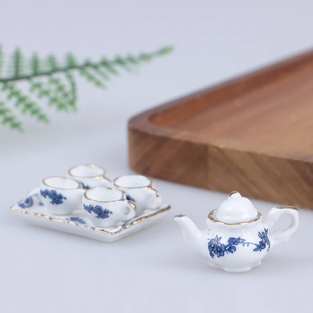 Blue and White Mini China Tea Set