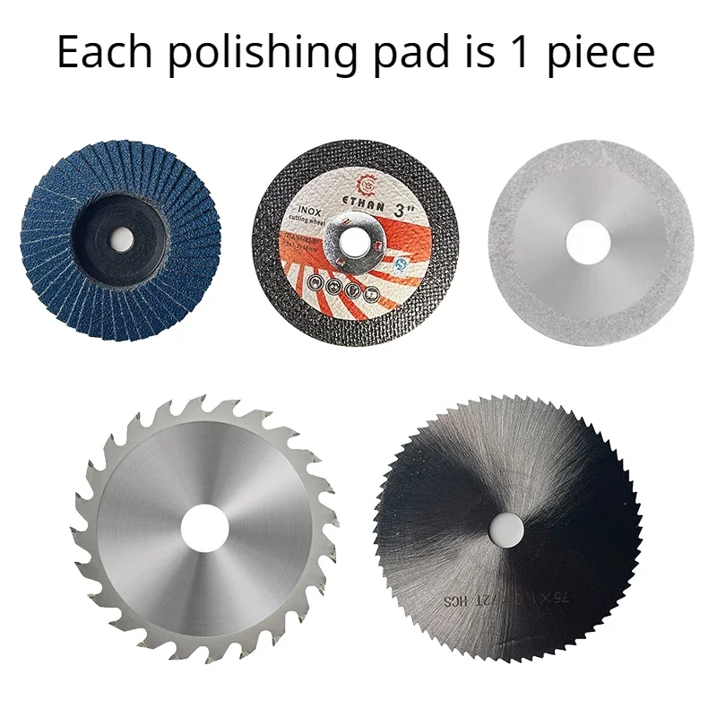 5 pieces/set 75 * 10mm 3-inch miniature grinding wheel blade for Angle grinder grinding wheel hacksaw blade polishing blade homdd phonograph spray fan desktop air conditioning fan wireless miniature double blade