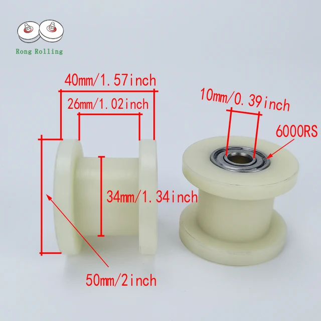 Nylon U Groove Bearing Pulley Wheel, For Elevator At ₹ 1/piece In - Foto 4