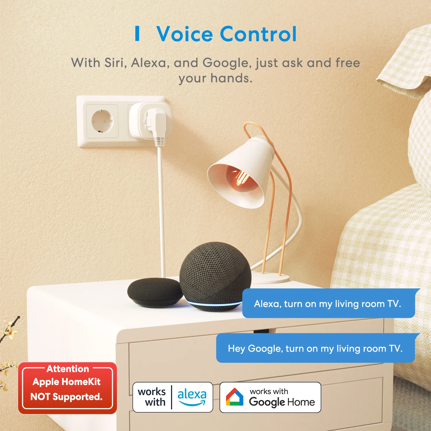 Meross 16A EU WiFi Ʈ ÷  Ʈ ,   Ÿ̸   Alexa Google Home SmartThings