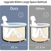 Ice Bath Tub for Athletes, Cold Plunge Tub, Portable Bathtub for Adults Outdoor Inflatable Ice Barrel Home Shower Hot/Cold Bath 2